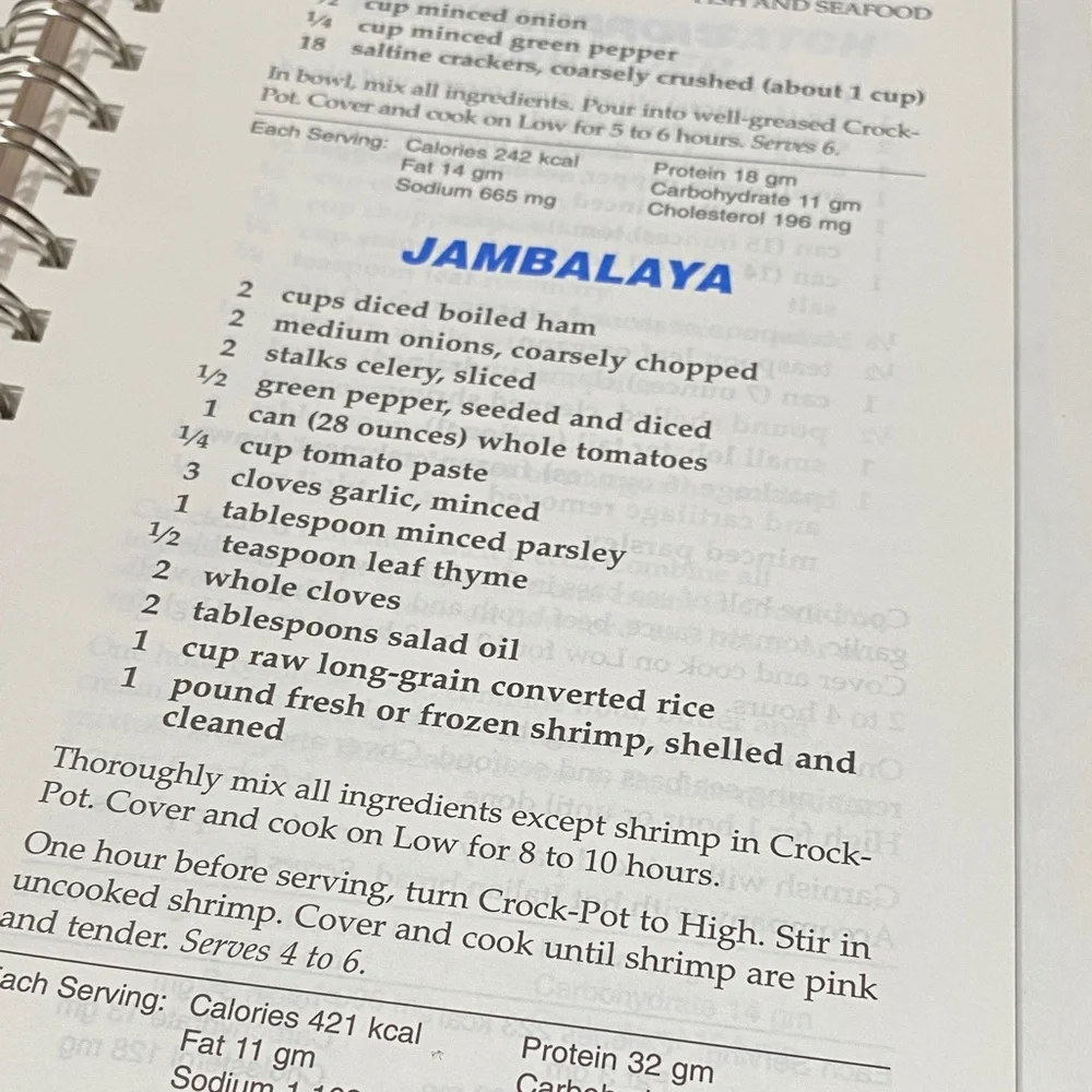 Rival Crock-Pot Slow Cooker cuisine spiral bound 1995 cookbook